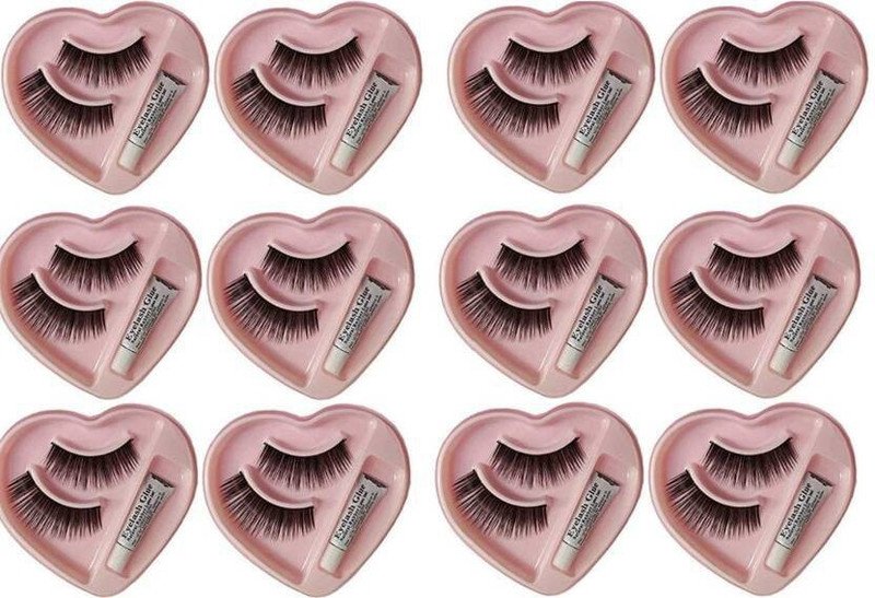 SKINPLUS fake eyelashes(Pack of 12)