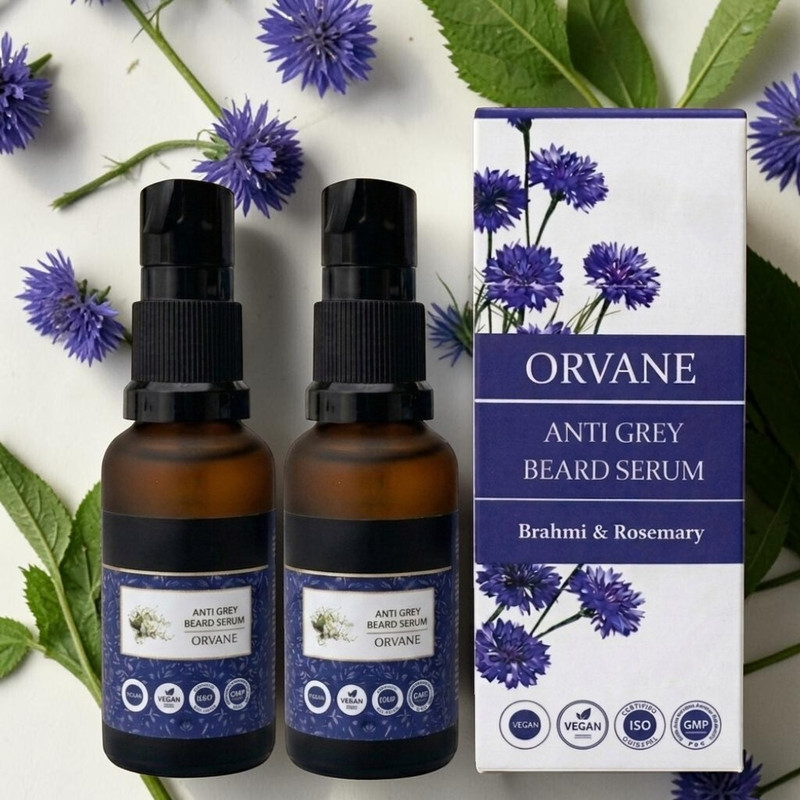 Orvane Total Beard Care: Anti Grey & Growth Serum Kit(2 Items in the set)