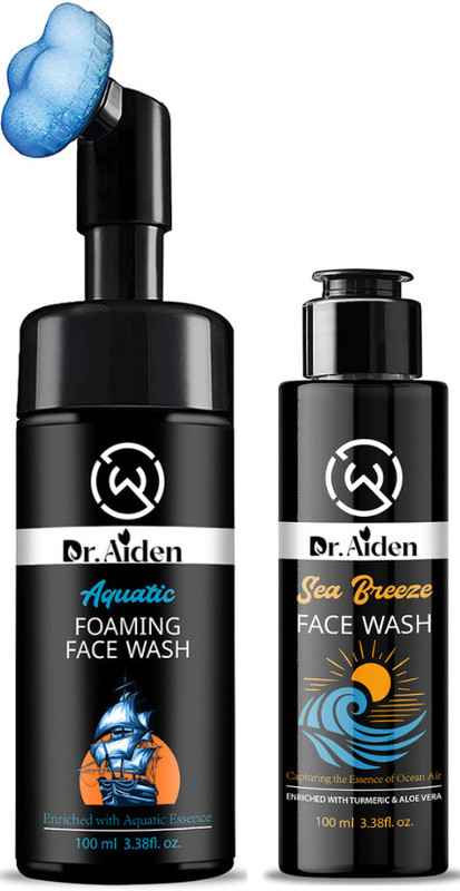 Dr Aiden Sea Breeze Facewash & Aquatic Deep Cleansing Detoxifying Foam Face Wash(2 Items in the set)