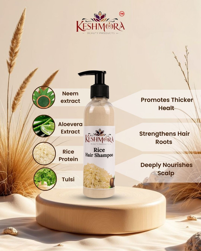 keshmora Rice Water & Coconut Strengthening Shampoo(200ml)(1 Items in the set)