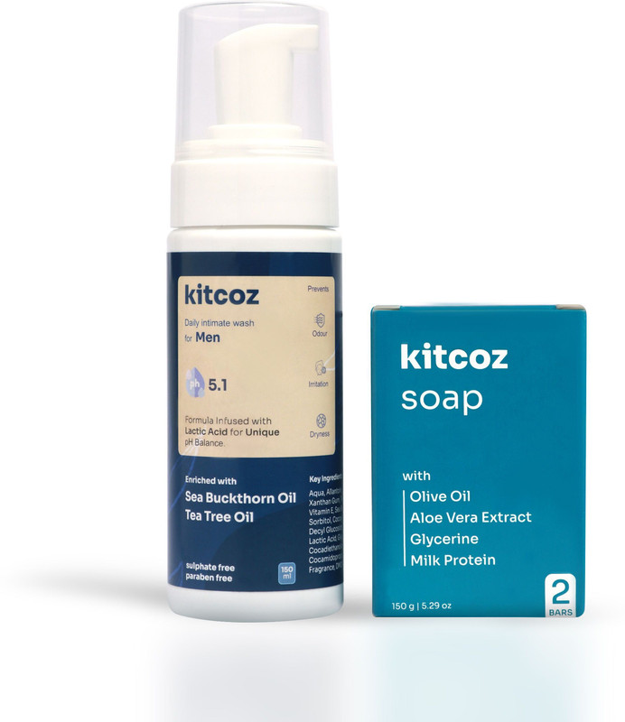 Kitcoz Intimate, Anti-Fungal & Anti-Itch Hygiene Combo for Men(2 Items in the set)