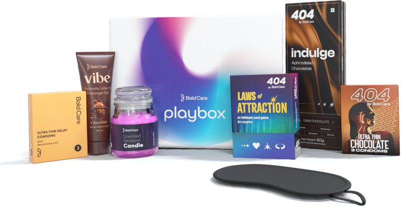 Bold Care Playbox Couples Kit | Condoms, Lubes & Accessories for Date Nights(1 Items in the set)