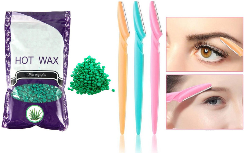 Luster Shine Facial Razor & Stripless & Painless Hair Removal Wax(2 Items in the set)