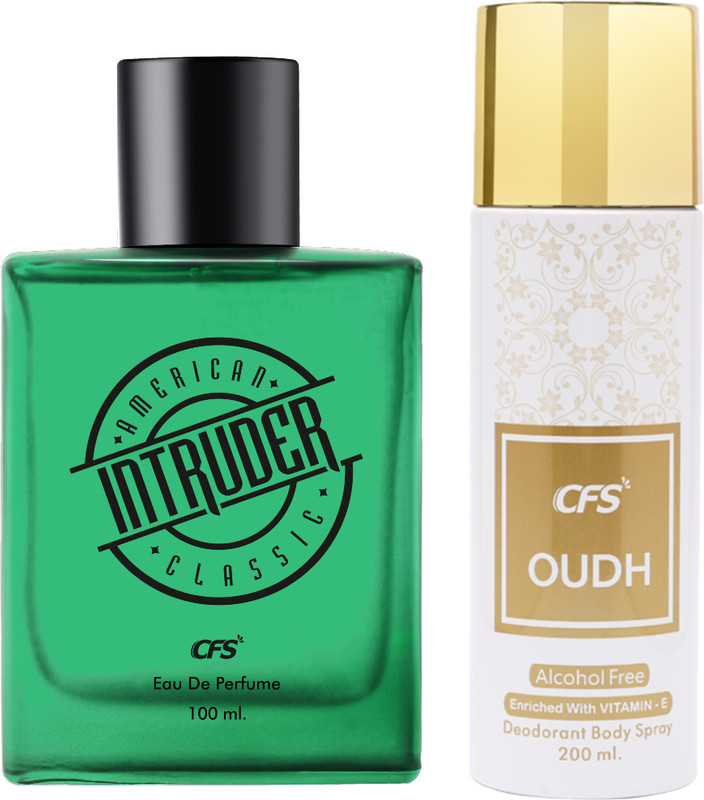 CFS Pure Heart Blue EDP Long Lasting Perfume & Oudh White Deodorant Body Spray(2 Items in the set)