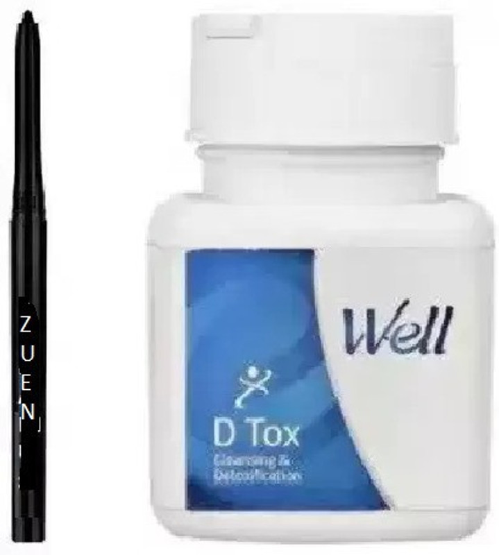 Sheamus Kajal With Well D Tox - Detoxification & Cleansing Liver Support - 60 Tablets (2 Items in the set)(2 Items in the set)
