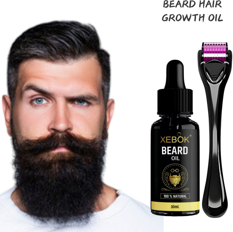 Phillauri Beard and Moustache Oil Spray, 50 ml | Non-Sticky, Light Beard Oil for Men with Derma roller 0.5mm(2 Items in the set)