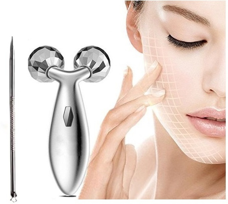 YAWI 3D Roller Face Body Massager with pin(2 Items in the set)