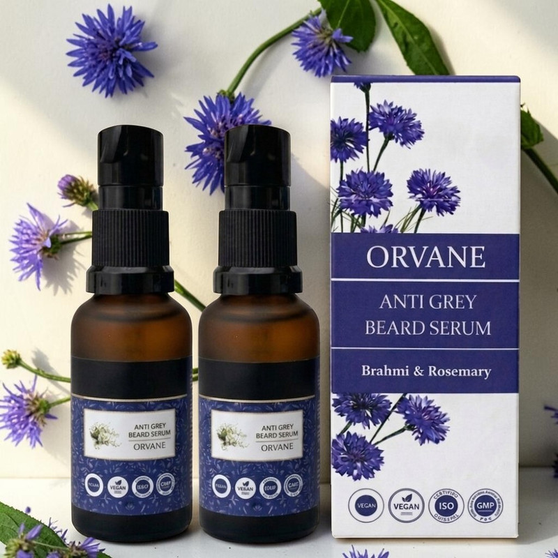 Orvane Essential Oil Blend for Anti Grey Beard Care(2 Items in the set)