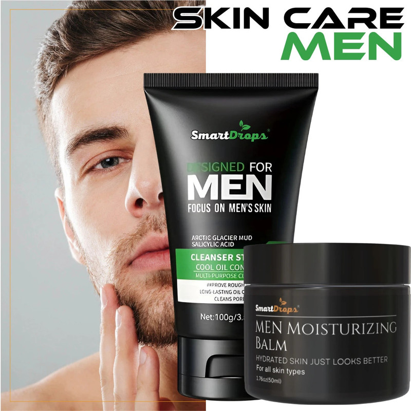smartdrops Ultimate Skin Care Combo for Men Face Cleanser & Face Cream for Oil Control & Glowing Skin(2 Items in the set)