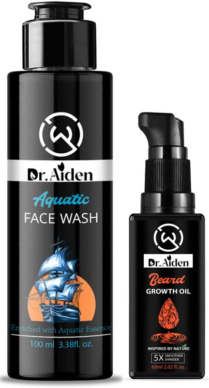Dr Aiden Aquatic Face Wash & Beard Hair Growth Oil(2 Items in the set)