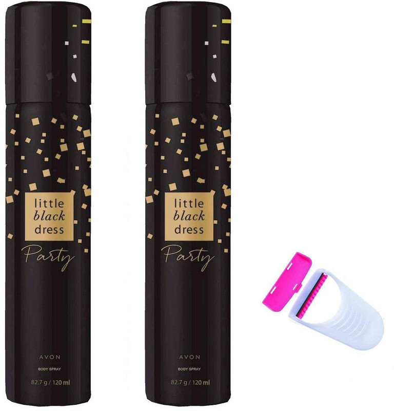 AVON Little Black Dress Deodorant Party 2 Deodorant- 120ML With Disposable(3 Items in the set)