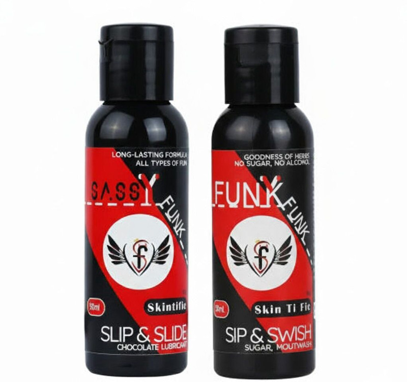 SKINTIFIC Sassy Funk : Lubricant, Mouthwash,(2 Items in the set)