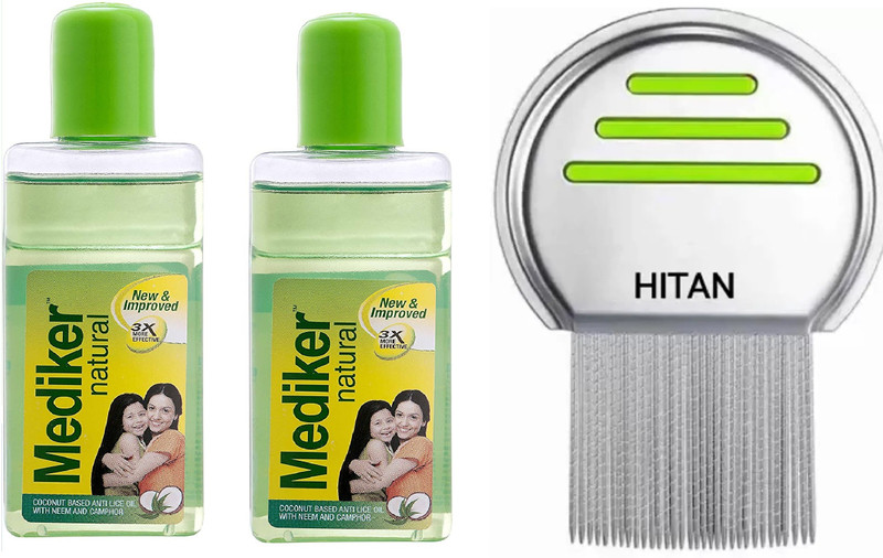 MEDIKER NATURAL ANTI LICE HAIR SHAMPOO 50ML AND TERMINATOR LICE COMB(2 Items in the set)