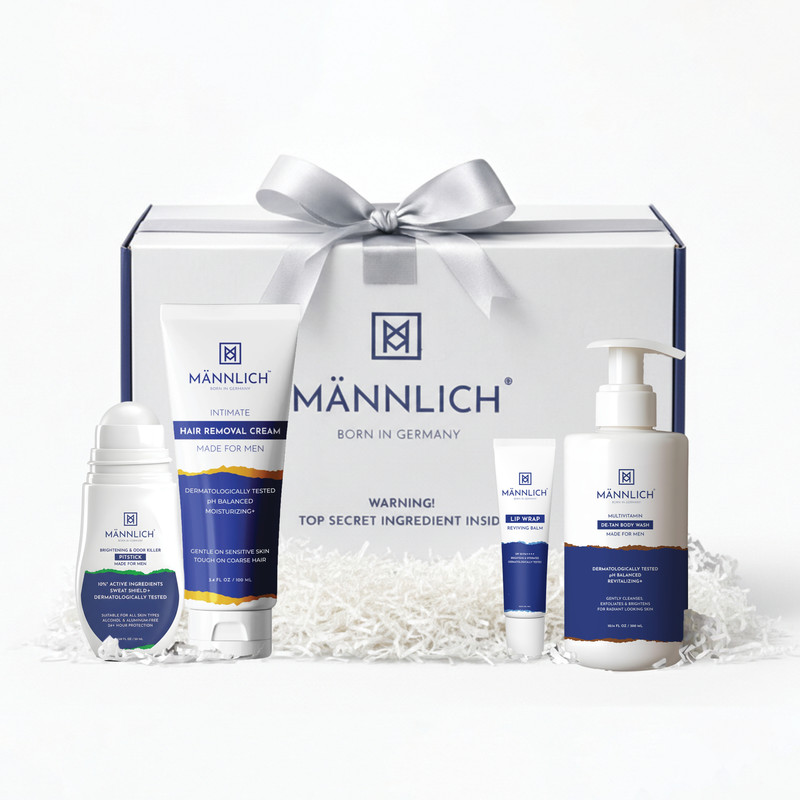 Mannlich Premium Men’s Personal Care Gift Pack Curated for Everyday Grooming and Hygiene(4 Items in the set)