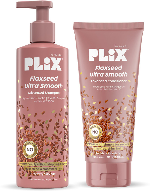 The Plant Fix Plix Flaxseed Ultrasmooth Advanced Shampoo & Conditioner Combo(2 Items in the set)