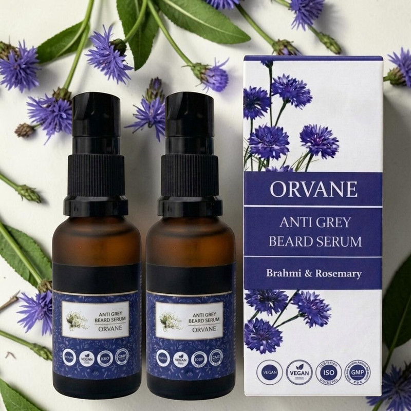 Orvane Plant-Based Anti Grey Beard Serum - Pack of 3(3 Items in the set)