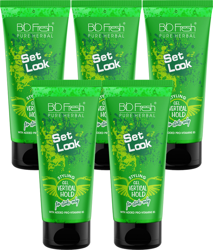 Biofresh Set Look Hair Styling Gel Medium Hold Strong Hair Wax Gel for Men 250ml(5 Items in the set)