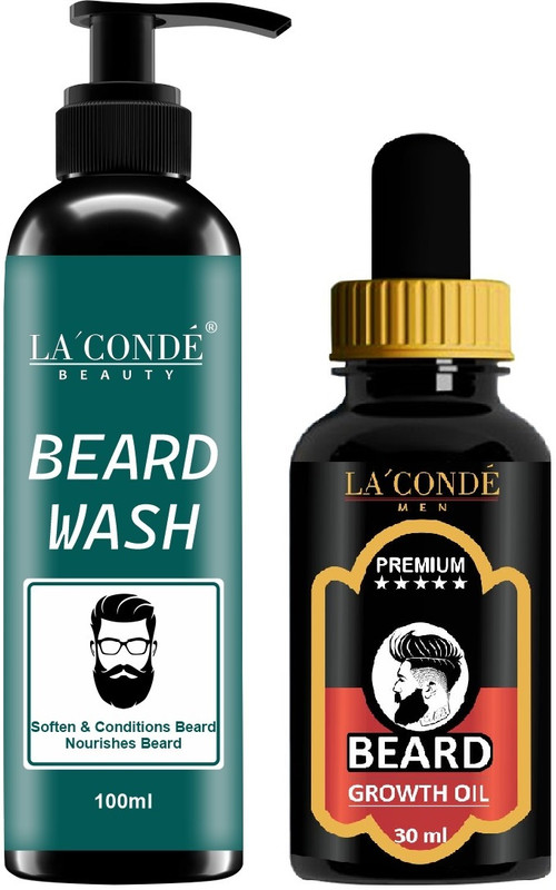 La'Conde Beard Care Beard Wash 100ML & Beard Growth Oil to prevent hairfall 30ML(2 Items in the set)