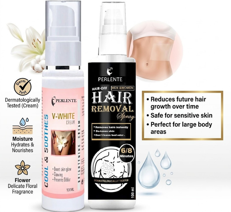 PERLENTE Unlock Radiant, Hair-Free Skin(2 Items in the set)