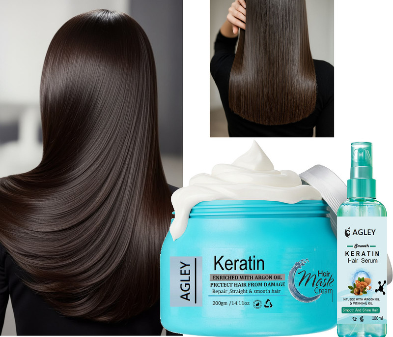 AGLEY Argan Serum for Frizz Free & Shiny Hair(2 Items in the set)