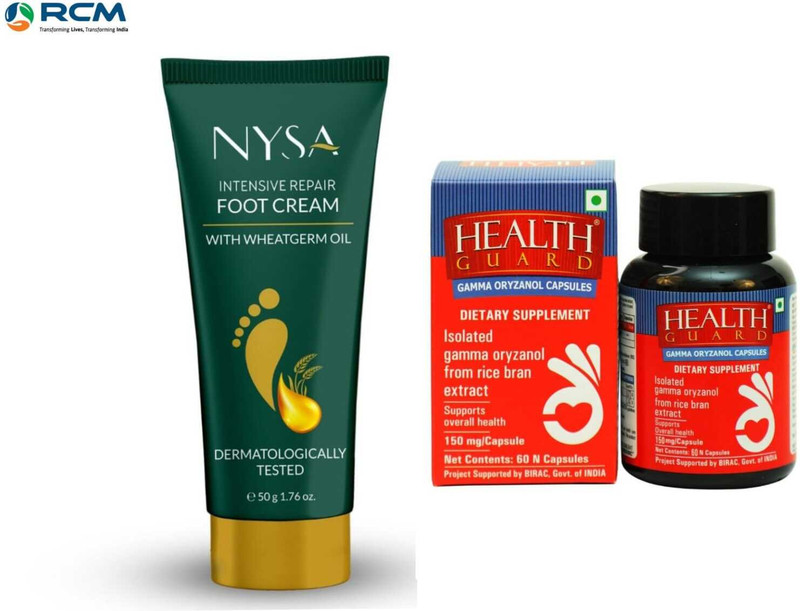 RCM NYSA FOOT CREAM 50 GM WITH GAMMA ORYZANOL(2 Items in the set)