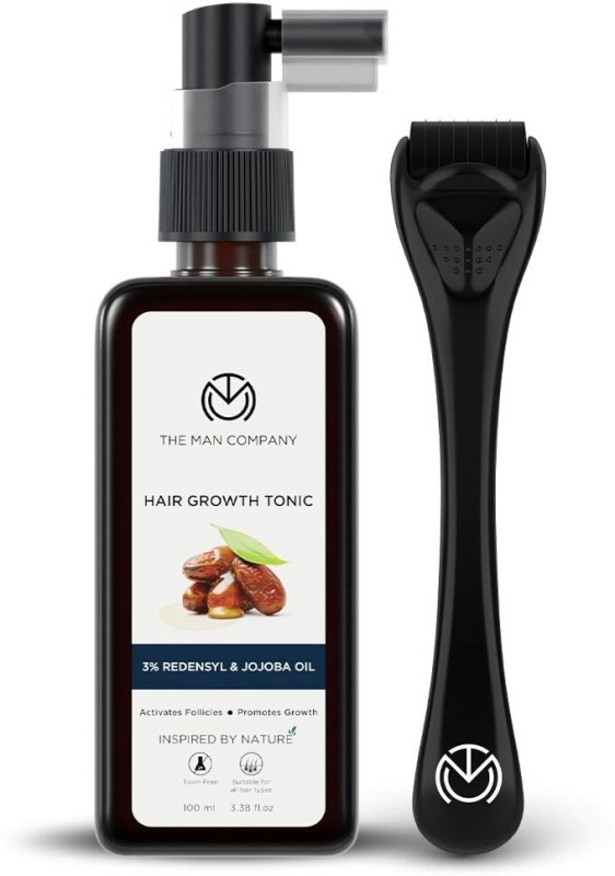 THE MAN COMPANY Onion Oil Hair Growth Tonic & Derma Roller For Faster Hair Growth  (2 Items in the set)
