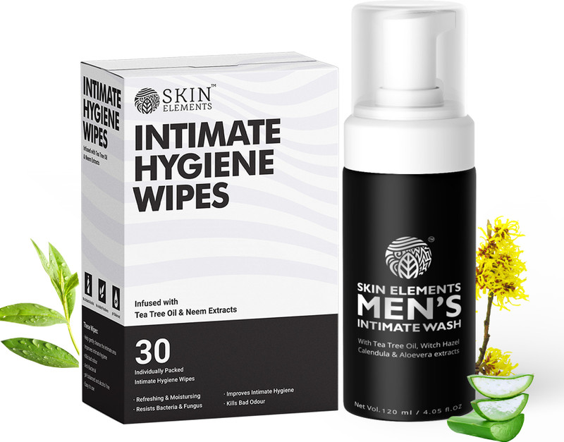 Skin elements Intimate Hygiene Combo | Intimate Wash + 30 Wipes(2 Items in the set)