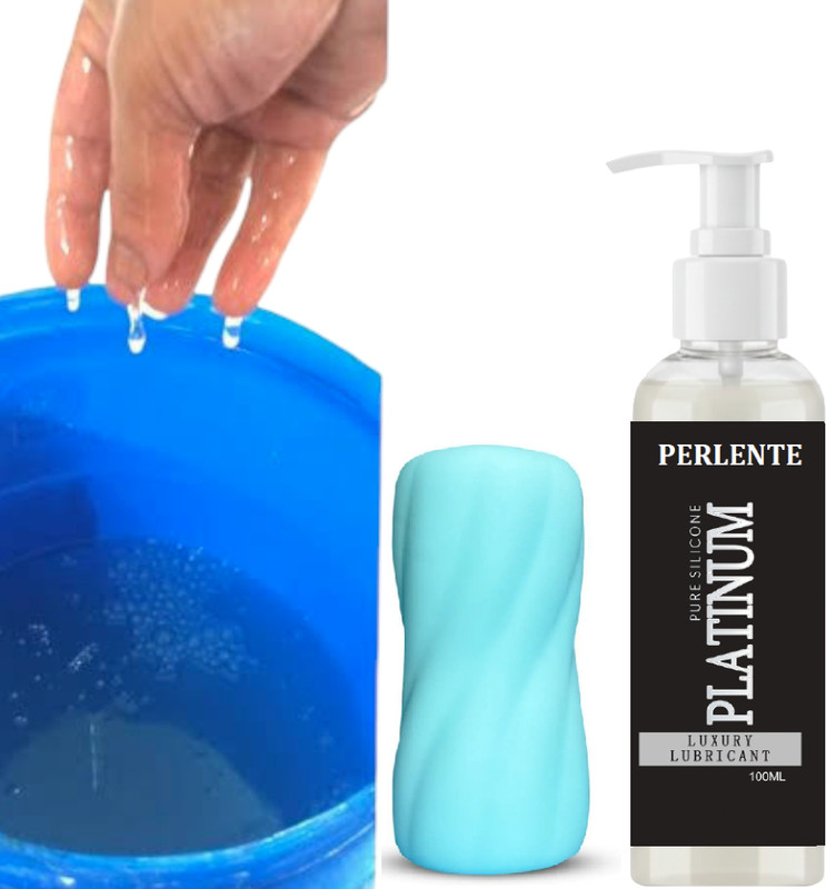 PERLENTE Premium Soft Silicone Personal Massager Combo with Water.(2 Items in the set)