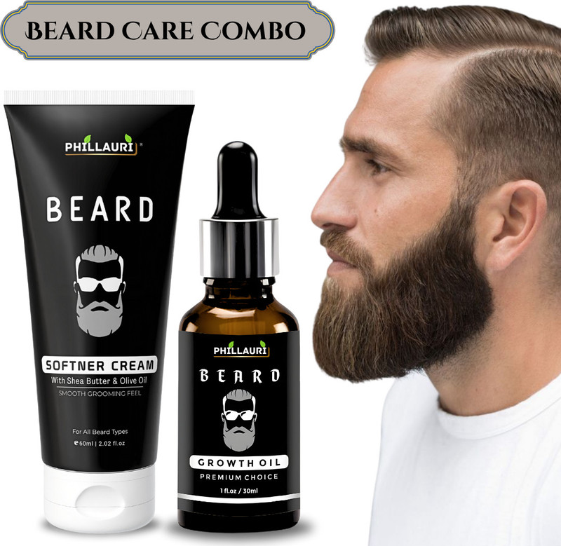 Phillauri Beard Softener Cream & Oil Beard Soft Cream For Prevents Dryness & Itching Beard(2 Items in the set)