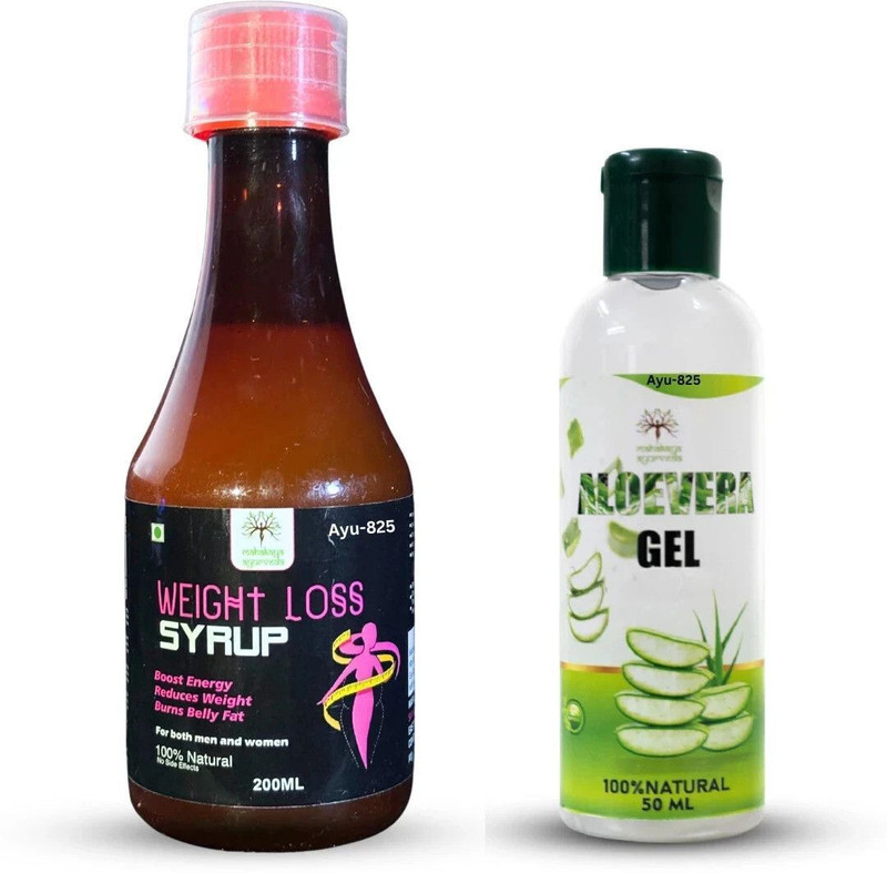 Mahakaya Ayurveda Combo Aloevera Gel and Weight Loss Syrup(2 Items in the set)