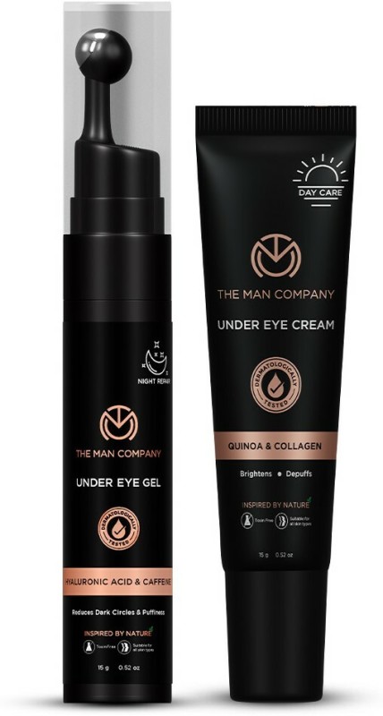 THE MAN COMPANY Eye Care Combo To Depuff & Brighten The Under Eye Area – 15 gm  (2 Items in the set)