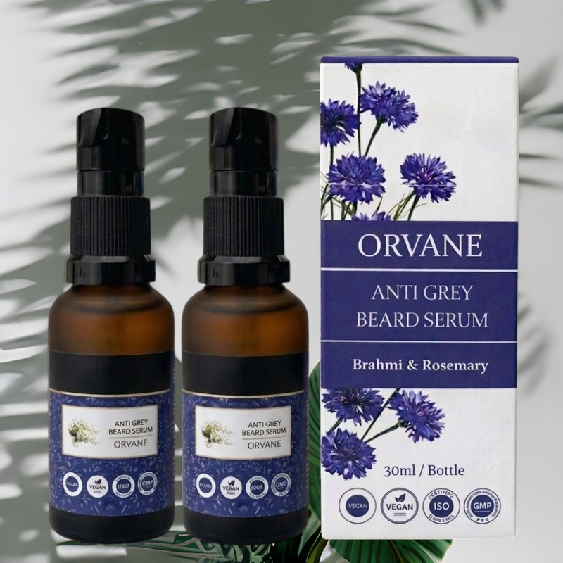 Orvane Conscious Beard Care: Anti Grey Serum for Men (Pack of 2)(2 Items in the set)