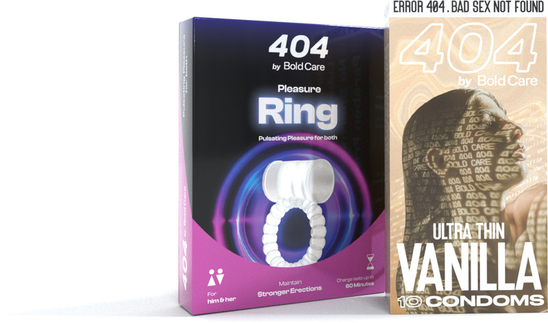Bold Care 404 Super Ultra Thin Vanilla Flavored Condoms -10 sheets And Vibe Ring Condom(Pack of 1 For Men)