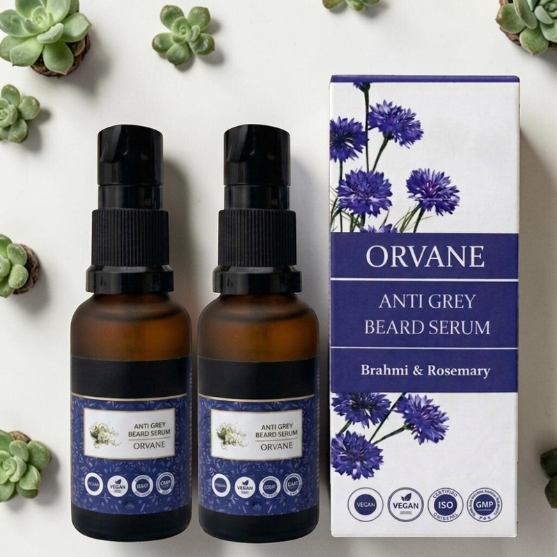 Orvane Follicle Revive Anti Grey Beard Serum - 60ml Combo(2 Items in the set)