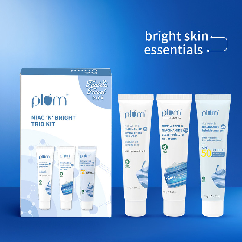 Plum Niac ‘N’ Bright Trio Kit - Travel Edition(3 Items in the set)