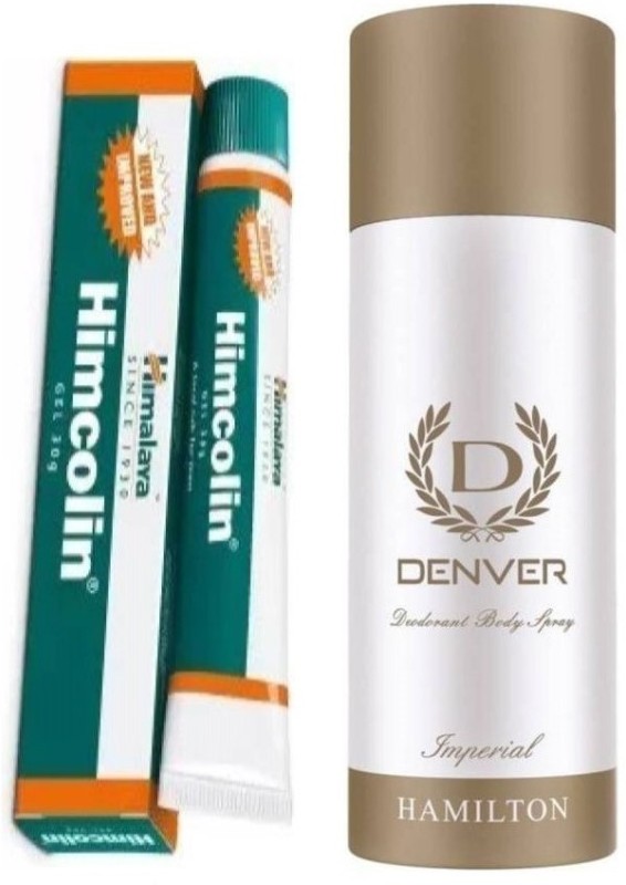 HIMALAYA Himcolin Gel and Imperial Deodorant 165ML  (2 Items in the set)