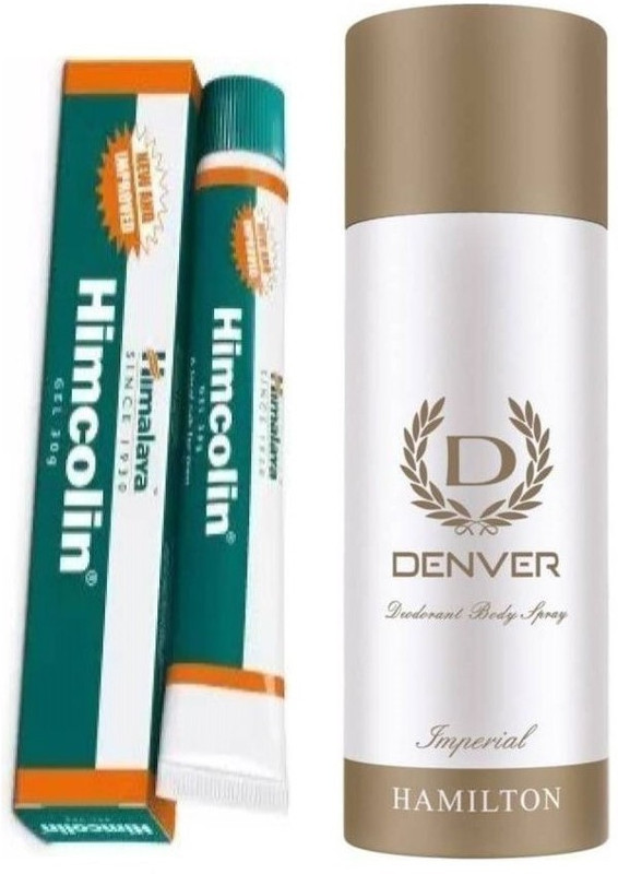 HIMALAYA Himcolin Gel and Imperial Deodorant 165ML (2 Items in the set)