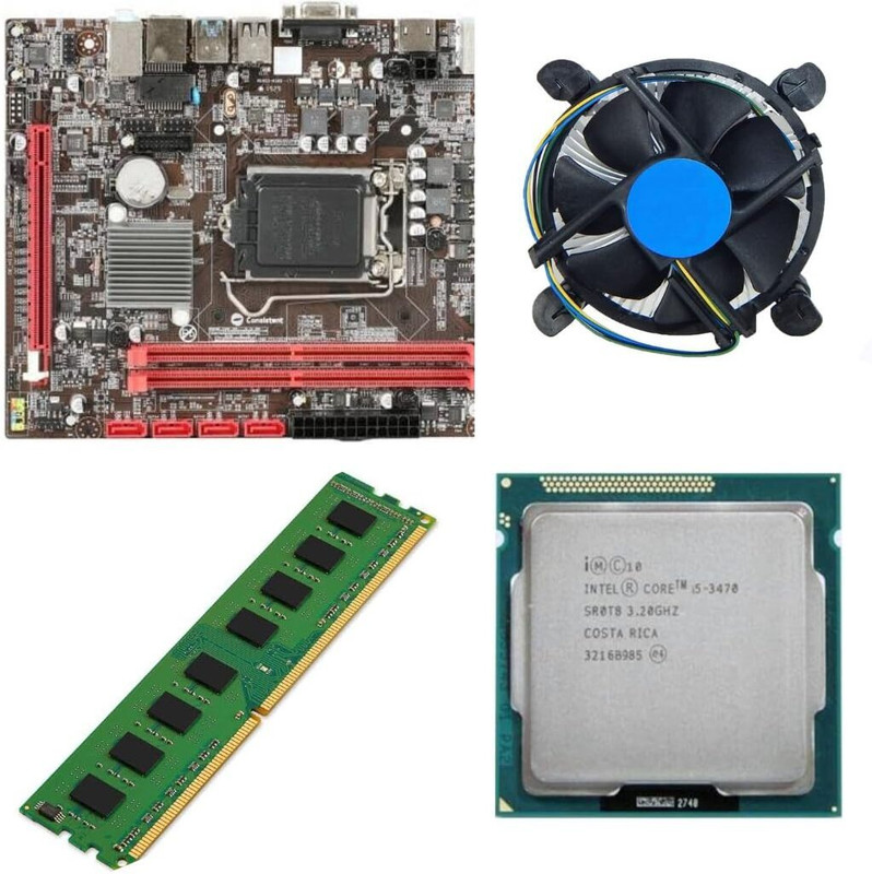Thunderz LGA 1155 Combo Motherboard(Black)