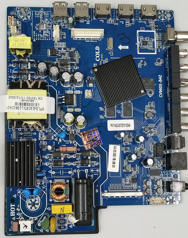 Digi Electronics Kodak Android 43UHDX7XPROBL Combo Motherboard(Blue)