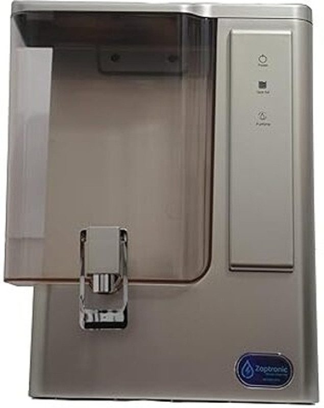 Zaptronic B-Titanium Water Purifier – 6 Stage RO Alkaline + Copper + Zinc + Ultra UV + TDS Adjuster LED Display 9 L Compact Refrigerator(Grey)