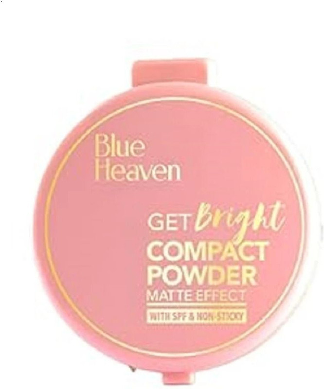 BLUE HEAVEN Get Bright All Skin Compact Powder For Women (Vanilla,16 Grams) Compact(Fair, 16 g)