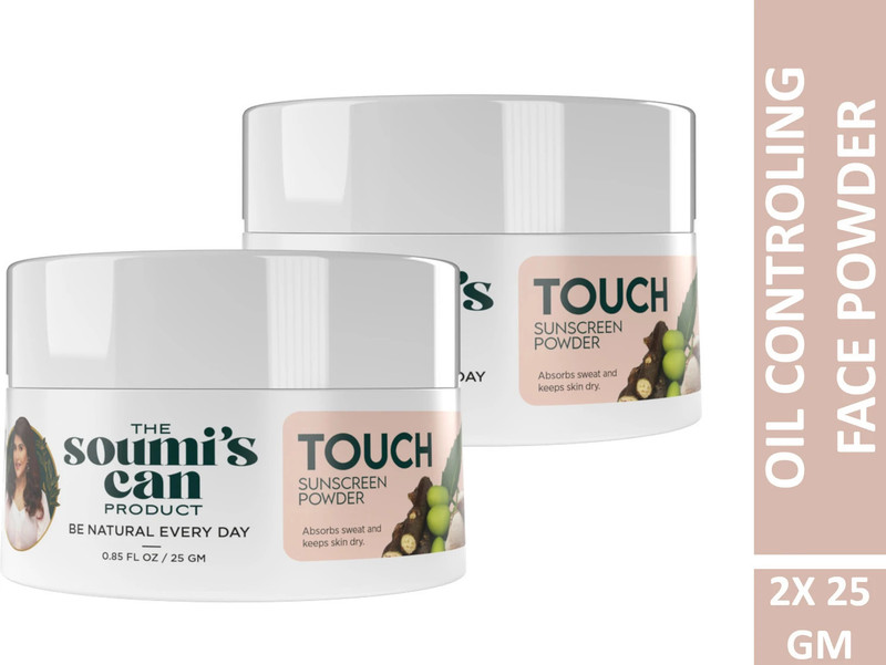 The Soumi's Can Product TOUCH SUN SCREEN POWDER (PACK OF 2) Compact(WHITE, 50 g)