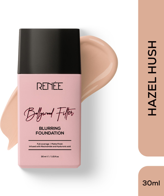 Renee Bollywood Filter Blurring Matte Foundation, Lightweight, Full Cover Compact(Hazel Hush, 30 ml)