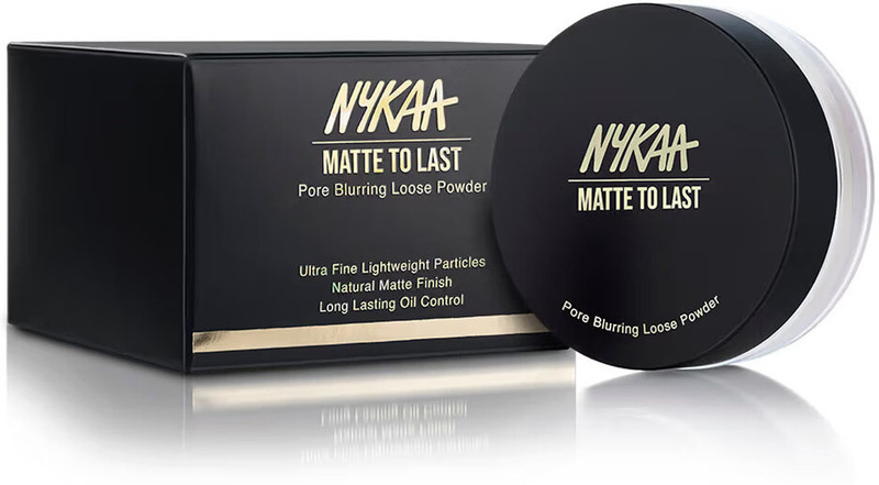 NYKAA Matte to Last Pore Blurring Loose Powder Compact(White-01, 10 g)