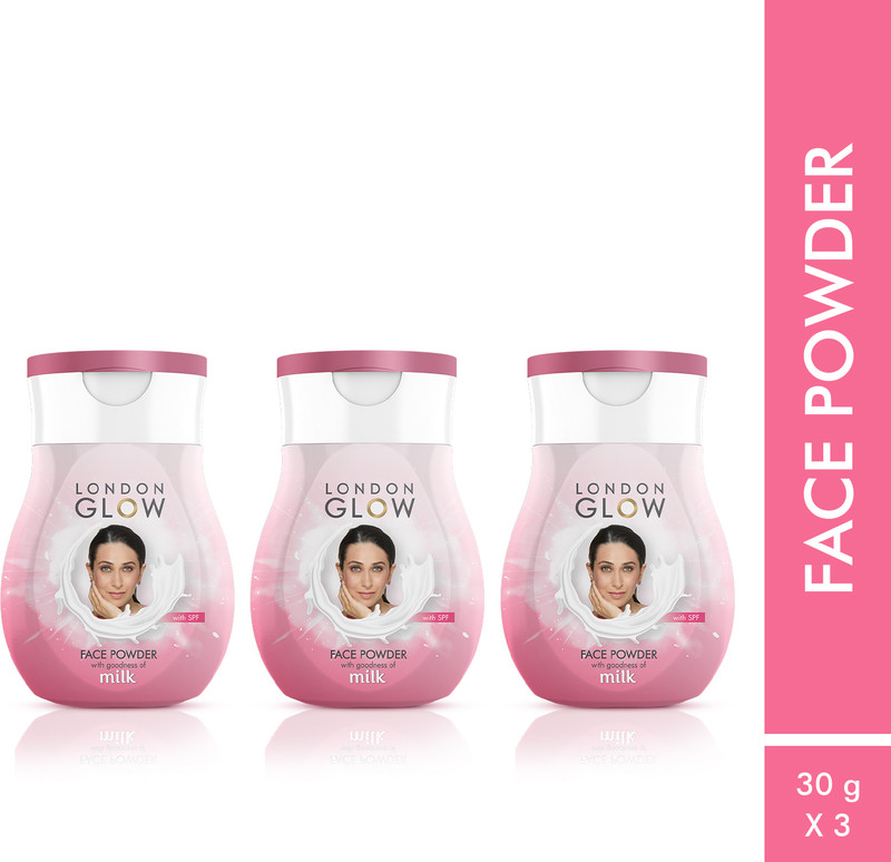 LONDON GLOW Face Powder with SPF Compact(White, 180 g)
