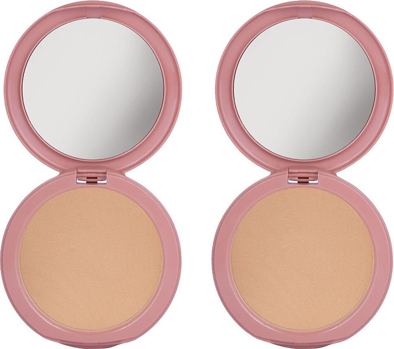 Dazller Powder, (Pack of 2) Velvety Natural Finish, Oil-Control Compact(8006 Sunset, 9 g)