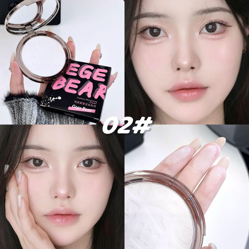 DAIMANPU GEGE BEAR Weightless Stay Matte Compact Skin Lightening, Oil Control  Compact(Shade 02, 10 g)