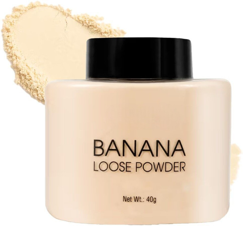 YUGBEAUTY Banana Loose Mattifying Powder Compact(Beige, 40 g)