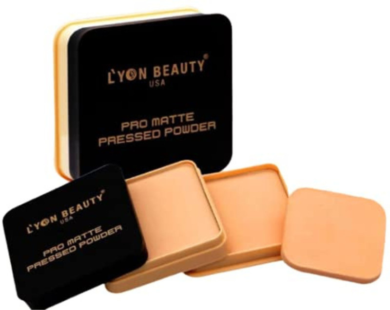 L'YON BEAUTY USA Pro Matte Pressed Powder Compact(Shade 02, 30 g)