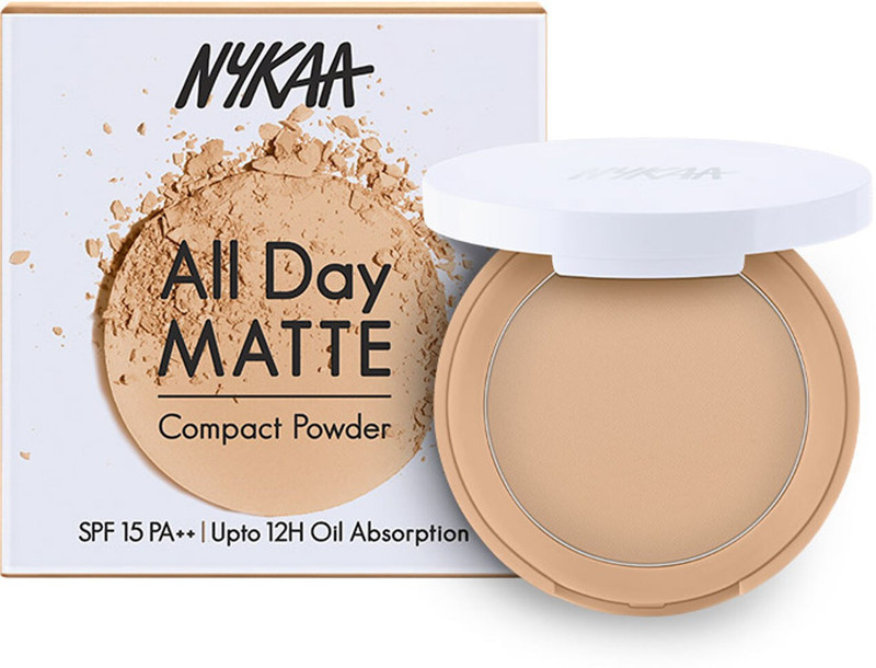 NYKAA All Day Compact Powder - Sand 04 Compact(Sand, 8 g)